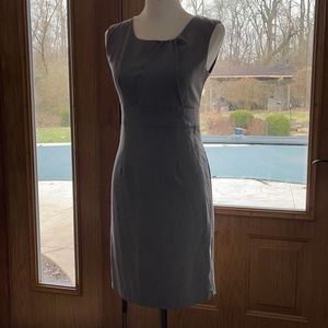 Wasson Sleeveless Grey Career Pencil Dress